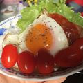 ぎまーすとびーふ's cooksnap of when they made ♡余ったハンバーグでロコモコ丼♡.