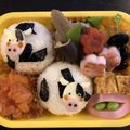 クックWZH5DX☆'s cooksnap of when they made 型抜きで簡単！キャラ弁☆牛さん弁当♪.