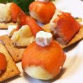 にこにこくうたん's cooksnap of when they made スモークサーモンの手まりじゃが☆.
