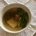 ピンクのたまご's cooksnap of when they made 簡単雑煮　とろろ昆布と梅干し入り.