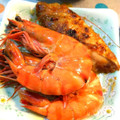 ユーロン's cooksnap of when they made おせち料理「あっさり系海老の鬼瓦焼き」.