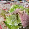NAGANO久留米's cooksnap of when they made レタスとハムのマヨサラ(包丁要らず）.