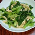 クックVOY1Q3☆'s cooksnap of when they made レンチン！めんつゆ！小松菜と油揚げの煮物.