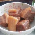 紅藍カフェ＊'s cooksnap of when they made 圧力鍋で簡単！豚の角煮.