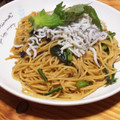 クックIK4DS8☆'s cooksnap of when they made しらすと春菊の和風パスタ.