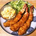 おじ☆さん's cooksnap of when they made 簡単！手作りタルタルソースでエビフライ.