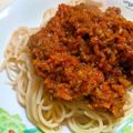 ジーナナナ's cooksnap of when they made 簡単ミートソース☆なつかし給食の味.