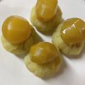 芽紅実's cooksnap of when they made おせちに！チーズ入りきんとん茶巾.