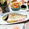 英国で日本食作る女's cooksnap of when they made O御節（鯛の塩焼き）.