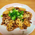 かしゅみん♡'s cooksnap of when they made 簡単！蓮根と牛肉のピリ辛オイスター炒め♪.