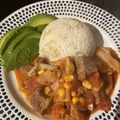 英国で日本食作る女's cooksnap of when they made 牛肉とキャベツのトマト煮.