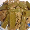 ゆうーみかん's cooksnap of when they made ふきと豚バラ肉のにんにく風味きんぴら♪.
