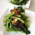 とっぽぎがおちゃん's cooksnap of when they made 壬生菜と焼きシイタケの和えもの.