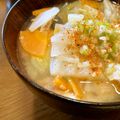 katachan's cooksnap of when they made 鮭のあらで　三平汁.