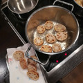 mocotoran's cooksnap of when they made 簡単美味しい♡れんこんはさみ揚げ.
