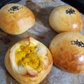 163cm45kg's cooksnap of when they made カボチャ餡入り♪手ごねで！お化けパン.