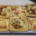 きらり流れ星's cooksnap of when they made 鮭マヨ&キムチの簡単 油揚げピザ.