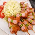 クック8SOUD3☆'s cooksnap of when they made ウインナーとアスパラの＊おもてなし串カツ.