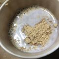 食べまくり's cooksnap of when they made 黒豆きなこラテ～黒豆の煮汁で！.