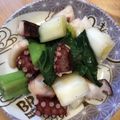 ちはるき27's cooksnap of when they made タコと長ネギのガーリック炒め☆.
