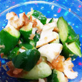 みれいく's cooksnap of when they made 叩ききゅうりとちくわ☆梅わさ海苔和え.