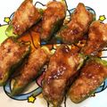 あーちこちん！'s cooksnap of when they made ご飯に合う『肉詰めピーマンこってり煮』.