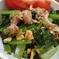 ＊amor＊'s cooksnap of when they made 小松菜、豚肉、卵の炒めもの.