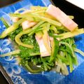 shino⚪yu's cooksnap of when they made 食物繊維たっぷり！水菜のお浸し、サラダ風.