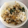 mimirin♡'s cooksnap of when they made 簡単！シンプル！納豆チャーハン♪.