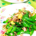 めみたん☆'s cooksnap of when they made 絹さやと挽き肉の玉子炒め✴.