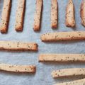 野菜大好きママさん's cooksnap of when they made 【米粉】ごまの米粉スティッククッキー.