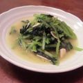 umizarusuki's cooksnap of when they made 小松菜のにんにく炒め.