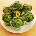 こまち507's cooksnap of when they made 黒豆と栗の抹茶マフィン.