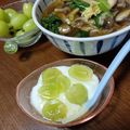 よちりん's cooksnap of when they made ヨーグルトにぶどう＆はちみつ・レモン♪.