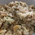 Londonの台所's cooksnap of when they made キノコとベーコンの簡単チーズリゾット.