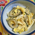 mmameco's cooksnap of when they made ゴーヤと油揚げの塩炒め　ふわふわ卵と共に.