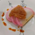 しまあか's cooksnap of when they made 簡単おつまみ！かまぼこ梅肉のせ.