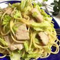 ３匹の大ぶたママ's cooksnap of when they made 簡単！パンチェッタとキャベツの本格パスタ.