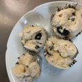 miyayosi's cooksnap of when they made 黒豆をリメイク☆HM黒豆蒸しパン.