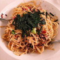 クックCNZGFQ☆'s cooksnap of when they made 麺つゆ梅マヨパスタ.