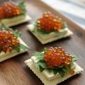 Jane_Doe's cooksnap of when they made クリームチーズとイクラのカナッペ.