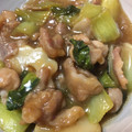 ココアLoveママ's cooksnap of when they made ちくわぶ&青梗菜&豚こま肉の中華炒め.
