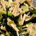 みらい３１１'s cooksnap of when they made えのきとわかめの葱山椒レンジ蒸し✿.