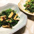 サンディサンディ's cooksnap of when they made 薄揚げ入り☆☆ほうれん草のごま和え.