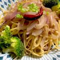 ＊＊もっさん＊＊'s cooksnap of when they made 10分で簡単ネギとアンチョビの和風パスタ.