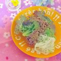 hikarin♪'s cooksnap of when they made ポン酢ドレッシングで焼肉サラダ.