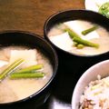 クリーピングタイム☆'s cooksnap of when they made ✿にんにくの芽と油揚げの味噌汁✿.