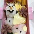 kotosank's cooksnap of when they made キャラ弁♬アナ雪☆オラフ☆.