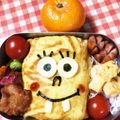 ごーやmama's cooksnap of when they made スポンジボブ弁当簡単キャラ弁.