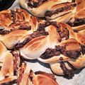 やーまーみ's cooksnap of when they made あんこの三つ編みパン（生地作りはHBで）.